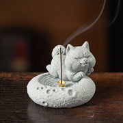 Buddha Stones Chinese Zodiac Healing Incense Burner Desk Decoration Incense Burner BS Dog 6.8*6.3*5.2cm