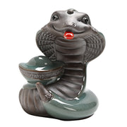 Buddha Stones Year Of The Snake Ingot Fu Character Ceramic Home Decoration