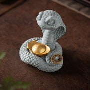 Buddha Stones Year Of The Snake Ingot Copper Coins Home Decoration