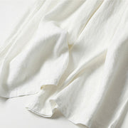 Buddha Stones Plain Color Cotton Linen High Waist Wide Leg Pants With Pockets - image 26