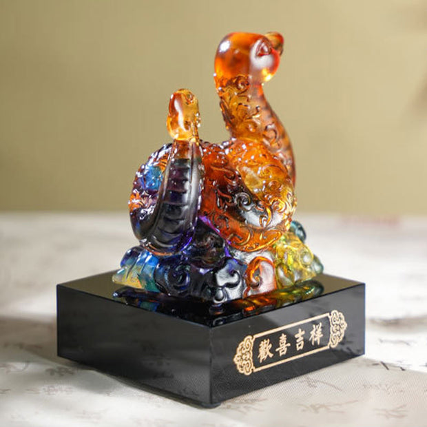 Buddha Stones Year Of The Snake Auspicious Clouds Joy And Auspiciousness Liuli Art Piece Home Decoration Decorations BS 2