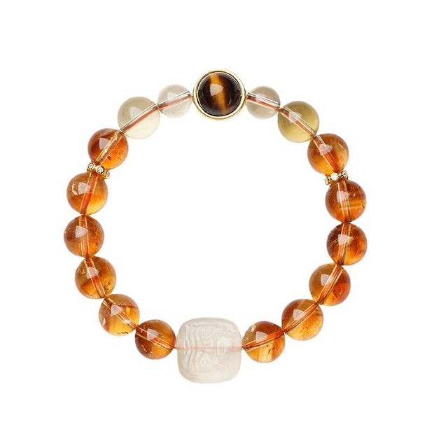 Buddha Stones Topaz Zashi Lhamo Kindness Bracelet Bracelet BS 9