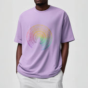 Buddha Stones Colorful Gradient Mandala Buddha Cotton Tee T-shirt T-Shirts BS 16