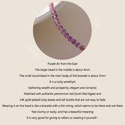 Buddha Stones 2mm Ultra-Thin Beads Natural Amethyst 14k Gold Plated Copper Inner Peace Meditation Bracelet Bracelet BS 7