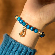 FREE Today: Positive and Healing Blue Tiger Eye White Crystal Water Drop Bracelet