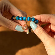 FREE Today: Positive and Healing Blue Tiger Eye White Crystal Water Drop Bracelet