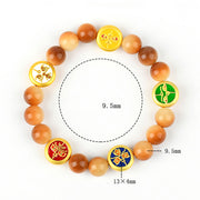 Buddha Stones Bodhi Seed Five Directions Gods of Wealth Wisdom Bracelet Bracelet BS 6