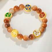 Buddha Stones Bodhi Seed Five Directions Gods of Wealth Wisdom Bracelet Bracelet BS 3