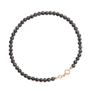 Buddha Stones Small Black Obsidian Ultra-Thin Beads Transformation Bracelet