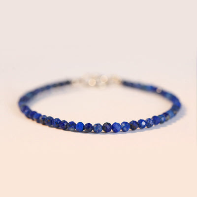 FREE Today: Positive and Serenity Small Lazurite Ultra-Thin Beads Bracelet