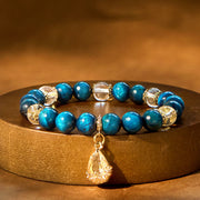 FREE Today: Positive and Healing Blue Tiger Eye White Crystal Water Drop Bracelet