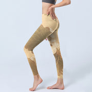 Buddha Stones Lotus Flowers Leaves Print Gym Leggings Women's Yoga Pants - image 3
