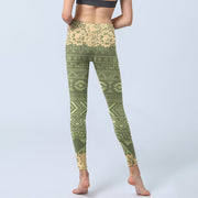 Buddha Stones Flowers Geometric Shapes Gym Leggings Women's Yoga Pants - image 7