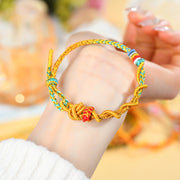 Buddha Stones Colorful String Snake Dragon Year of the Snake Luck Bracelet Bracelet BS 27