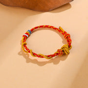 Buddha Stones Colorful String Snake Dragon Year of the Snake Luck Bracelet Bracelet BS 17