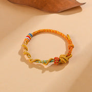 Buddha Stones Colorful String Snake Dragon Year of the Snake Luck Bracelet Bracelet BS 23