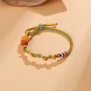 Buddha Stones Colorful String Snake Dragon Year of the Snake Luck Bracelet Bracelet BS 8