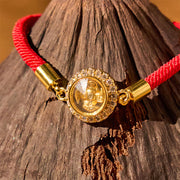 FREE Today: Connection Strength Red String Copper Brass Windmill Feng Sheng Shui Braided Bracelet