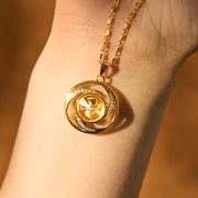 FREE Today: Balance and Healing Gold plated Copper Brass Windmill Necklace Pendant FREE FREE 12