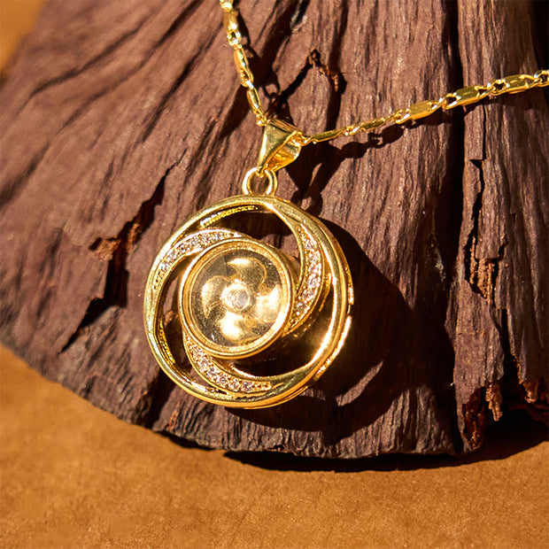 FREE Today: Balance and Healing Gold plated Copper Brass Windmill Necklace Pendant FREE FREE 14