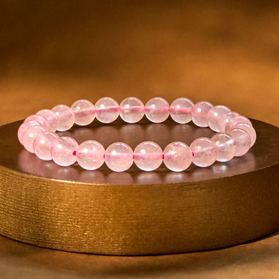 Buddha Stones Rose Quartz Healing Energy Bracelet