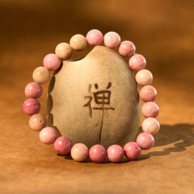 Buddha Stones Rhodonite Healing Relationships Bracelet