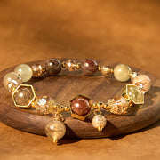 FREE Today: Spiritual Growth and Protection Natural Colored Rutilated Quartz Amethyst Bracelet FREE FREE 1