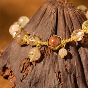 FREE Today: Spiritual Growth and Protection Natural Colored Rutilated Quartz Amethyst Bracelet FREE FREE 3