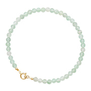 Buddha Stones 3mm Small Green Aventurine Ultra-Thin Beads Luck Bracelet