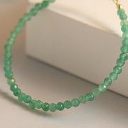 Buddha Stones 3mm Small Green Aventurine Ultra-Thin Beads Luck Bracelet Bracelet BS 2