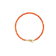 Buddha Stones Natural Cherry Persimmon Red Agate Ultra-thin Beads Confidence Bracelet