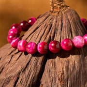 Buddha Stones Red Tiger Eye Calm Bracelet