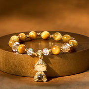 FREE Today: Protection Courage Yellow Tiger Eye Meditation Buddha Bracelet