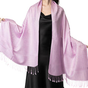 Buddha Stones Tibetan Cashew Jacquard Tassels Shawl Spring Fall Winter Warm Cozy Scarf Wrap