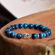 FREE Today: Protection Strength Blue Green Red Tiger Eye Buddha Head Bracelet FREE FREE 12