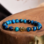 FREE Today: Protection Strength Blue Green Red Tiger Eye Buddha Head Bracelet FREE FREE 3