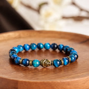 FREE Today: Protection Strength Blue Green Red Tiger Eye Buddha Head Bracelet FREE FREE 4