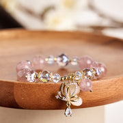 FREE Today: Love and Healing Natural Strawberry Quartz Butterfly Bracelet FREE FREE 5