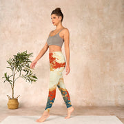 Buddha Stones Colorful Clouds Print Fitness Leggings Women's Yoga Pants Leggings BS 13