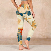 Buddha Stones Colorful Clouds Print Fitness Leggings Women's Yoga Pants - image 3