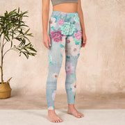 Buddha Stones Colorful Peony Flowers Print Gym Fitness Leggings Women's Yoga Pants - image 4