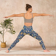 Buddha Stones Interconnected Lotus Flowers Pattern Gym Leggings Women's Yoga Pants - image 11