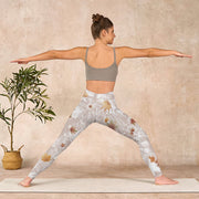 Buddha Stones Maple Leaves Branches Print Gym Leggings Women's Yoga Pants - image 11