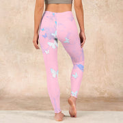 Buddha Stones Butterfly Print Gym Leggings Women's Yoga Pants Leggings BS 15