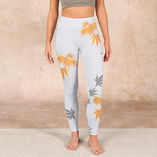 Buddha Stones Maple Gym Leggings Women's Yoga Pants - image 2