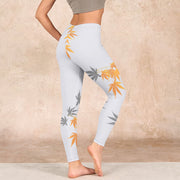 Buddha Stones Maple Gym Leggings Women's Yoga Pants Leggings BS 2