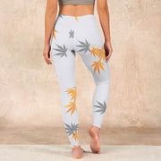 Buddha Stones Maple Gym Leggings Women's Yoga Pants