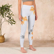 Buddha Stones Maple Gym Leggings Women's Yoga Pants