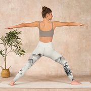 Buddha Stones Ink Bamboo Mountains Print Gym Leggings Women's Yoga Pants - image 11