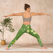 Buddha Stones Magpie Flowers Branches Print Gym Leggings Women's Yoga Pants - image 11
